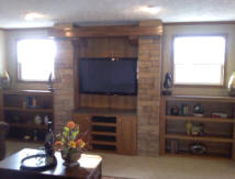 Classic Fieldstone with Rustic Beam