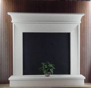 Alabaster Surround With Raised Hearth