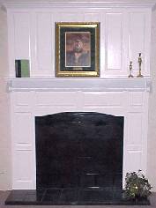 White Raised Panel Rope Surround With Upper Panel