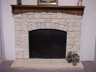 Austin Fan Surround With Pond Pine Arch Mantel