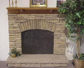 Calico Fan Surround With Georgian Mantel