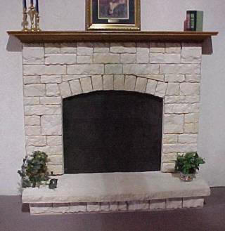 Classic Austin Fan Surround And Raised Hearth With Crown Mantel
