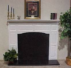 White Raised Panel Rope Surround
