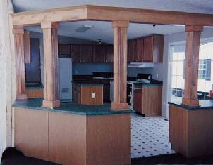 Honey Oak Columns