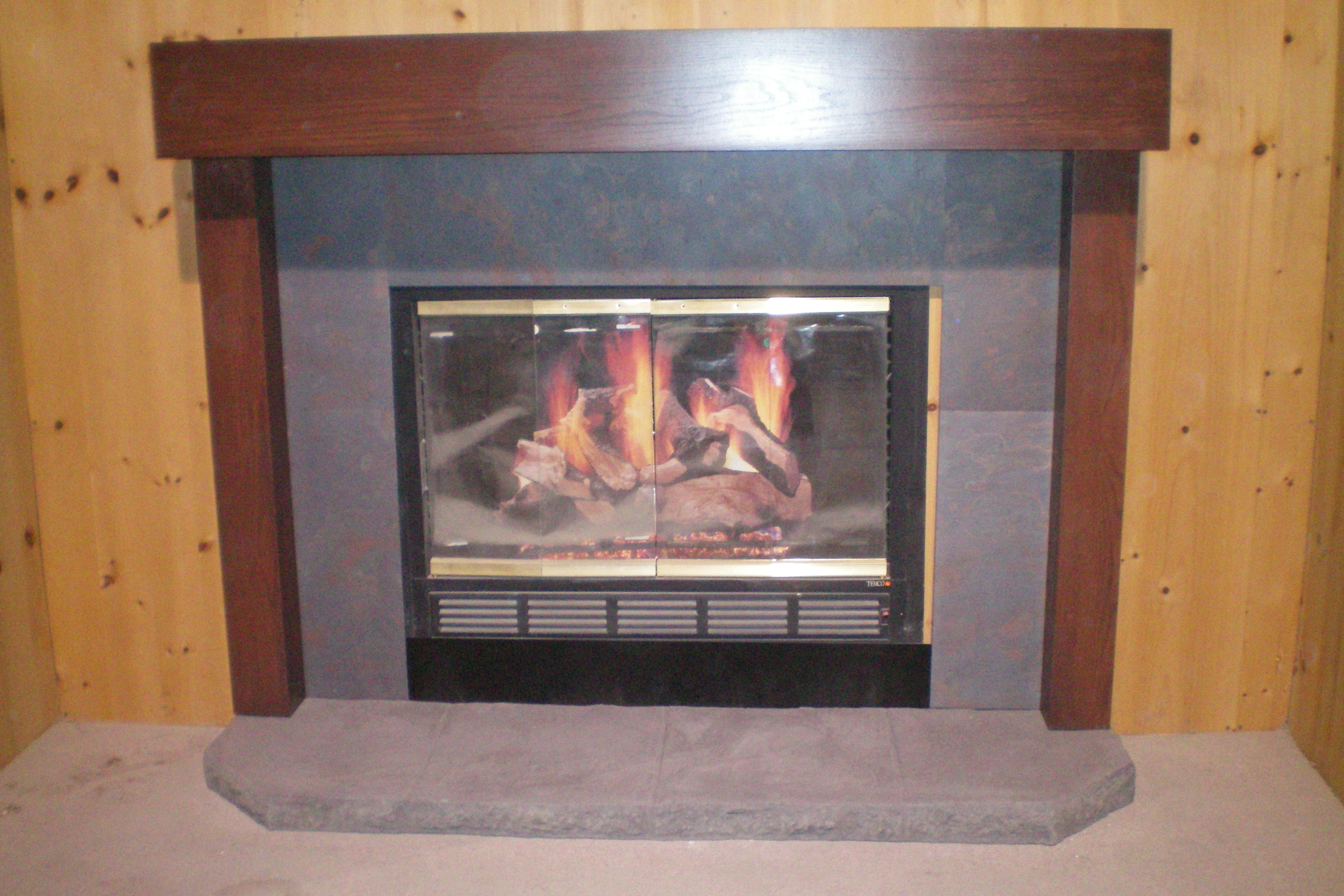 Alabaster Surround With Raised Hearth